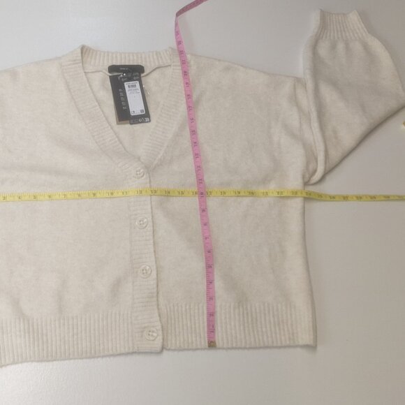 NWT Vero Moda Size Large Cream Colored Cardigan - Picture 12 of 16